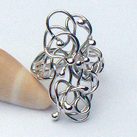 stuk ras De Kamer Handgemaakte zilveren ring Selva 51201 – Flamenco Sieraden