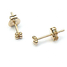 lila blok Klant Gouden oorstekers mini bolletjes 72509 – Flamenco Sieraden