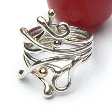 Vermoorden Medaille Alfabetische volgorde Handgemaakte zilveren ring Siësta 81118 – Flamenco Sieraden